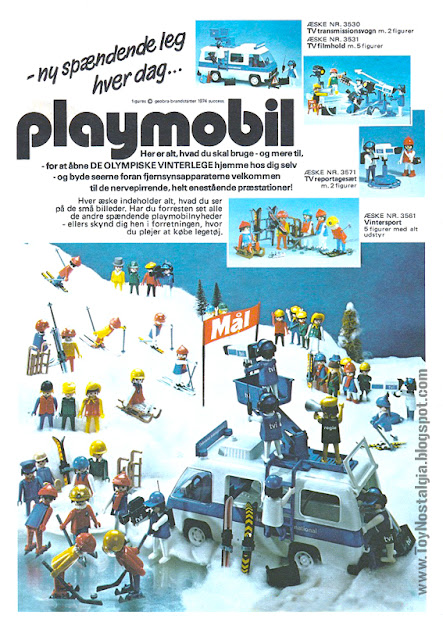 Playmobil  - Publicidad Países Bajos - 1979 Set de Televisión + Ski (Playmobil 3530 ANTEX - TV studio)