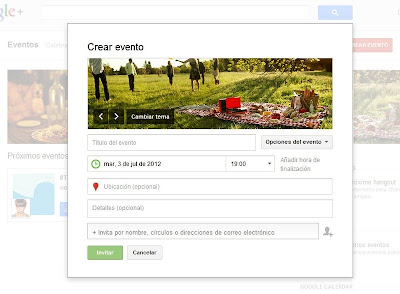 Eventos Google Plus google+