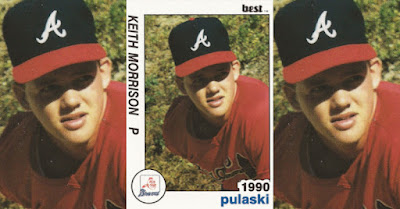 Keith Morrison 1990 Pulaski Braves card