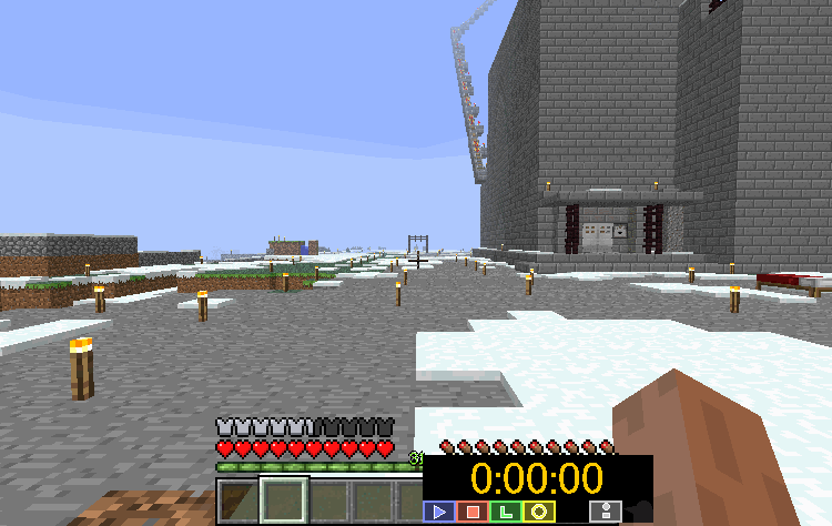 Minecraftプレイ日記 マインクラフトで最速の移動手段は何なのか検証してみた