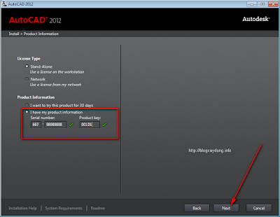 AutoCAD 2012 Setup step 3