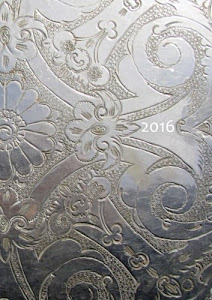 Kalender 2016 - Silver Ornament: DIN A5, 1 Woche auf 2 Seiten, Platz für Adressen und Notizen