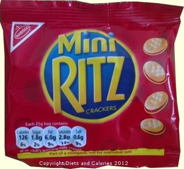 Diets and Calories: Mini Ritz Crackers - NEW