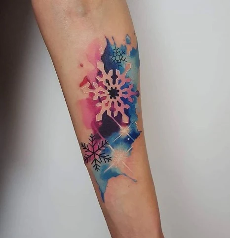 Tatuajes de copos de nieve