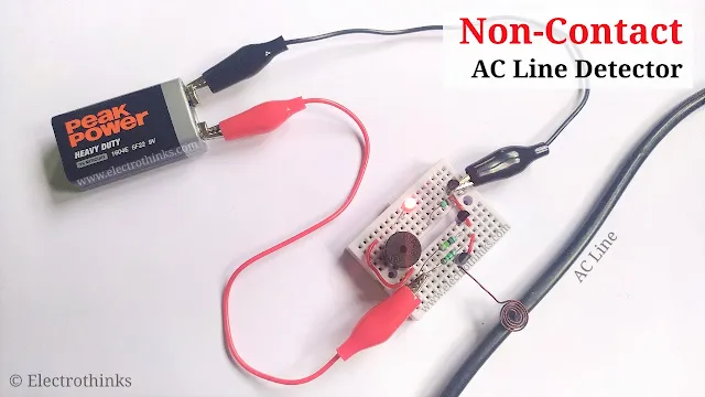 Transistor Based Non-Contact AC Line Detector