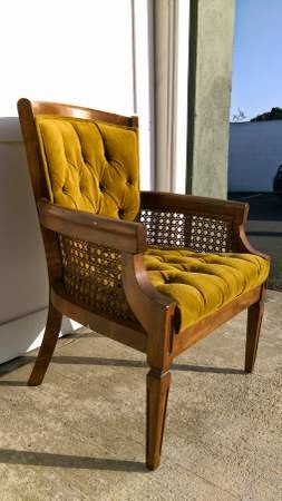 vintage cane chair
