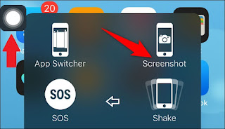 Assitive touch screenshot