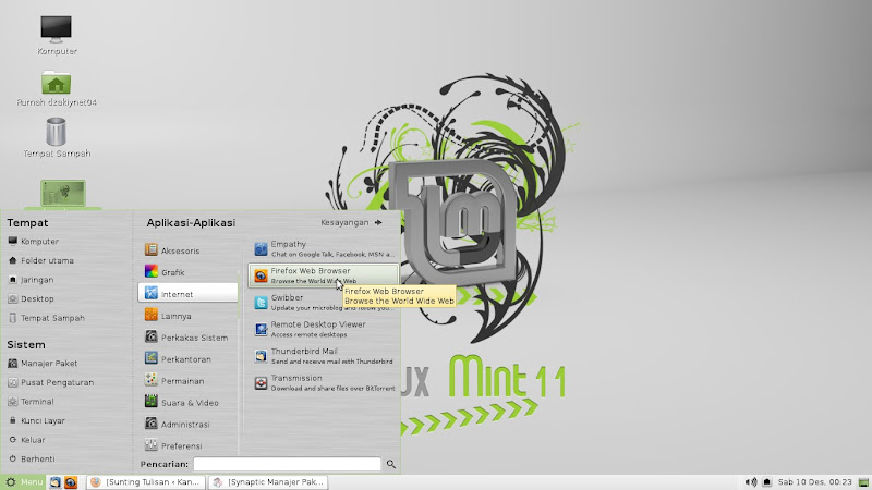 Linux Mint Lisa di Ubuntu 11.10