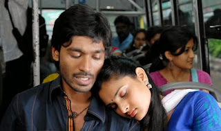 Actor Dhanush In Polladhavan Movie In Bus
