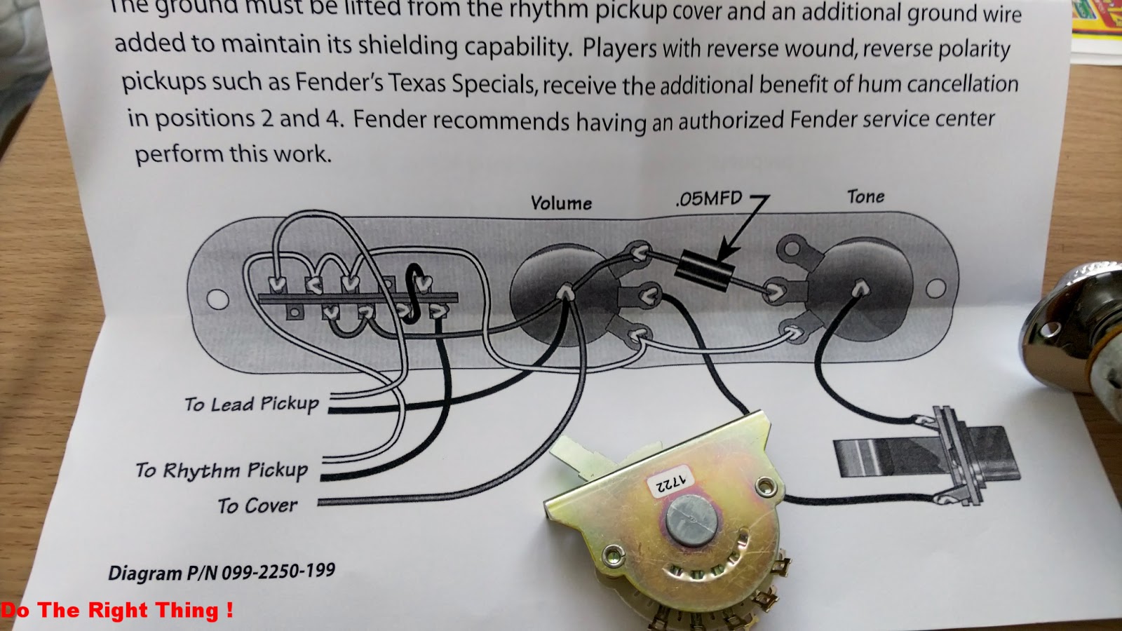 テレキャスター モディファイ プロジェクトその4 My Guitar Modify Plan4 Do The Right Thing