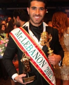 Mister Lebanon 2012 winner Rodolphe Abi Nader