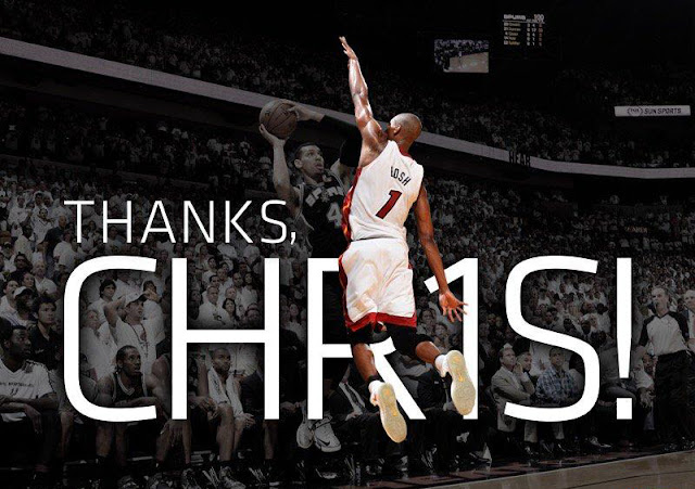 OFFICIAL : Heat ประกาศแยกทาง Chris Bosh พร้อมประกาศรีไทร์เสื้อเบอร์ 1