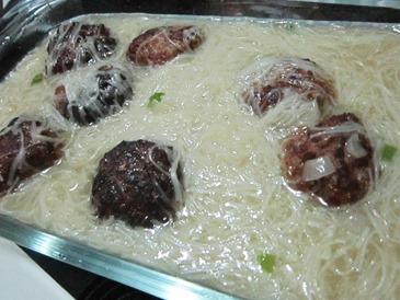 misua with meatballs, 240baon