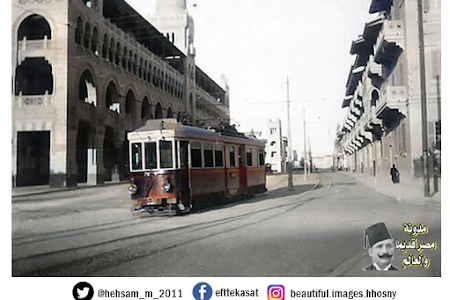 أحد شوارع مصر الجديدة بالقاهرة عام 1914