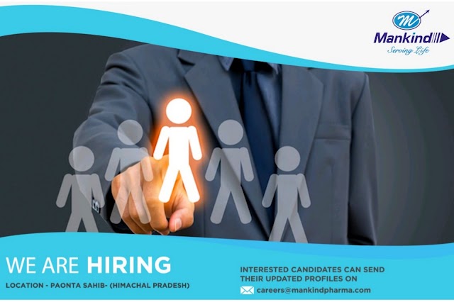 Mankind Pharma | Walk in for Multiple Departments | 20 June 2019 | Poanta Sahib