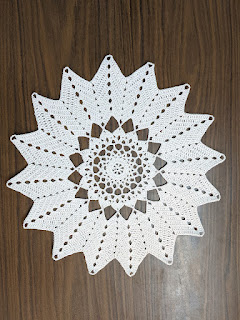 16-POINT STAR DOILY all done
