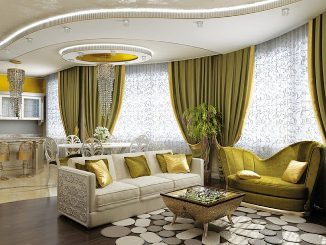 POP ceiling design for luxury living room