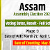 Assam will go for Assembly elections in three phases on March 27, April 1 and 6