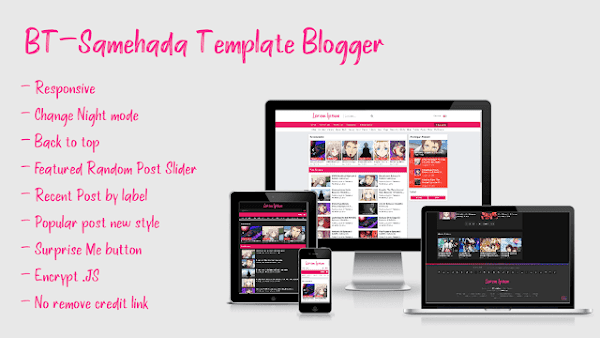 Template Blogger Mirip Samehadaku (2020)