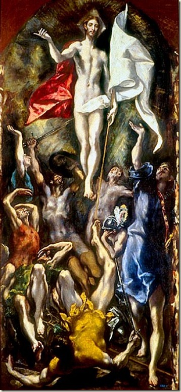 Ressurreição, El Greco, c. 1597-1604. Museu do Prado, Madrid, Espanha