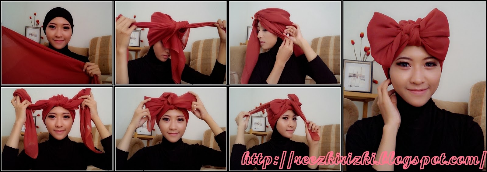 28 Foto Tutorial Hijab Paris Pita Paling Update Tutorial Hijab