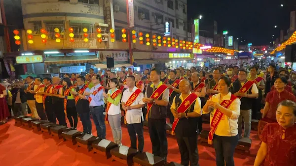 ▲南瑤宮癸卯年笨港進香謁祖，今晚在新港奉天宮舉行大公祭典。（記者林明佑翻攝）