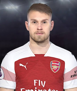 PES 2018 Faces Aaron Ramsey by Facemaker Ahmed El Shenawy