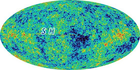 Stephen Hawking's initials in the WMAP sky, secret masters of the universe, CMB anomalies 
