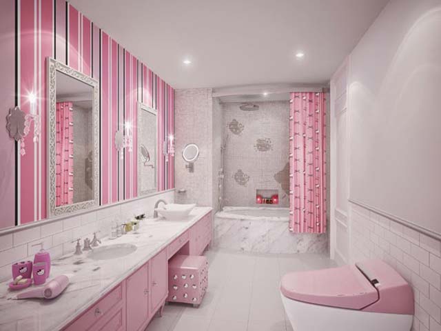 10 Desain Kamar Mandi Minimalis Hello Kitty  Design Rumah 