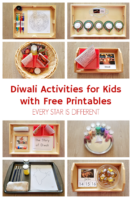 Diwali Activities for Kids with Free Printables