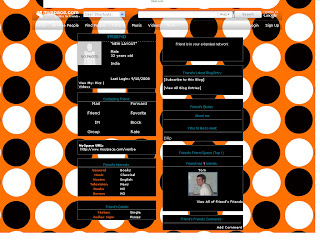 Polka Dot Skinny Myspace Layouts