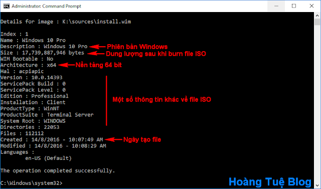Cách Xem Thông Tin Của File Setup Windows (*.ISO)