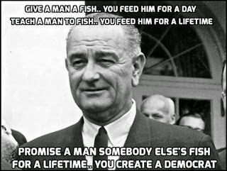 Image result for lyndon b johnson give a man a fish