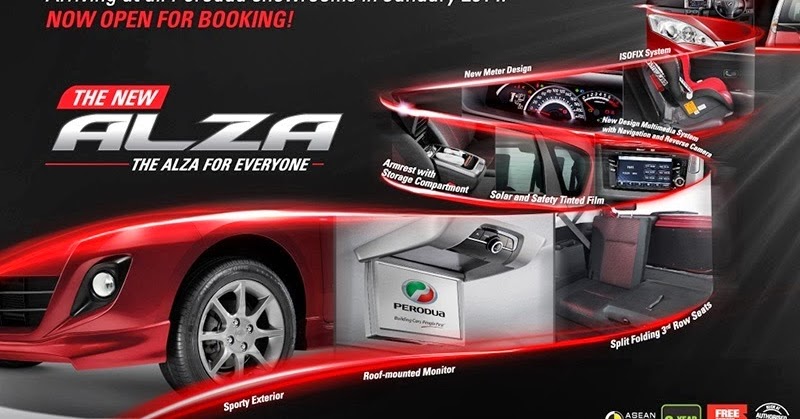 Malaysia Motoring News: New Perodua Alza Facelift 2014 