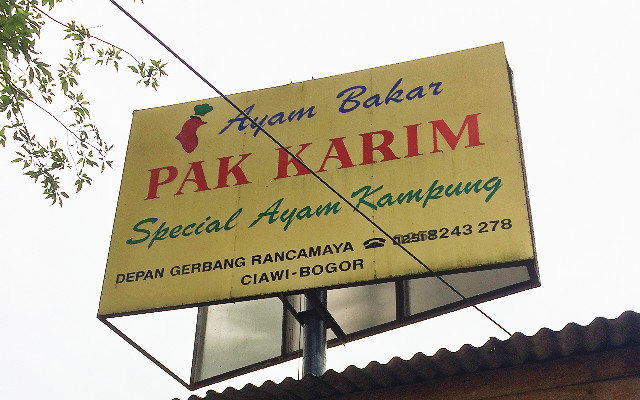 ayam bakar pak karim