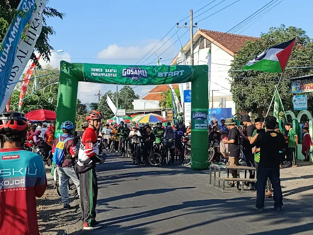 Gowes santai muhammdiyah Lazis Mu Gambiran