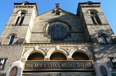 Front of Miraculous Medal Shrine, Philadelphia PA