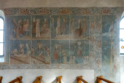 Fresken über die Passion und Verherrlichung von Jesus Christus in der Kirche Buch bei Frauenfeld.
