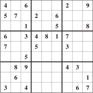 Printable Sudoku Puzzle on Easy Printable Sudoku Puzzle