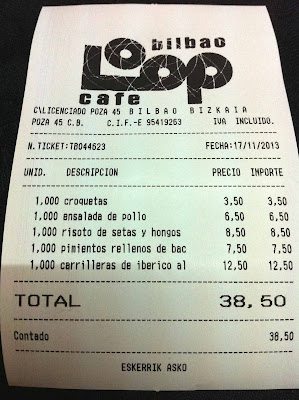 Restaurante-Loop-Bilbao-Factura