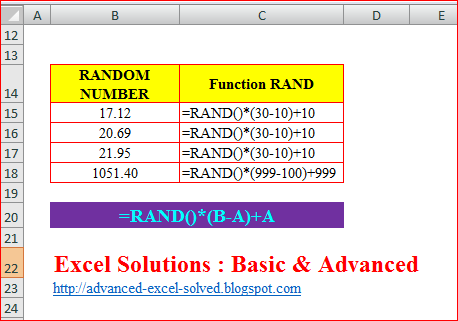 RAND Function