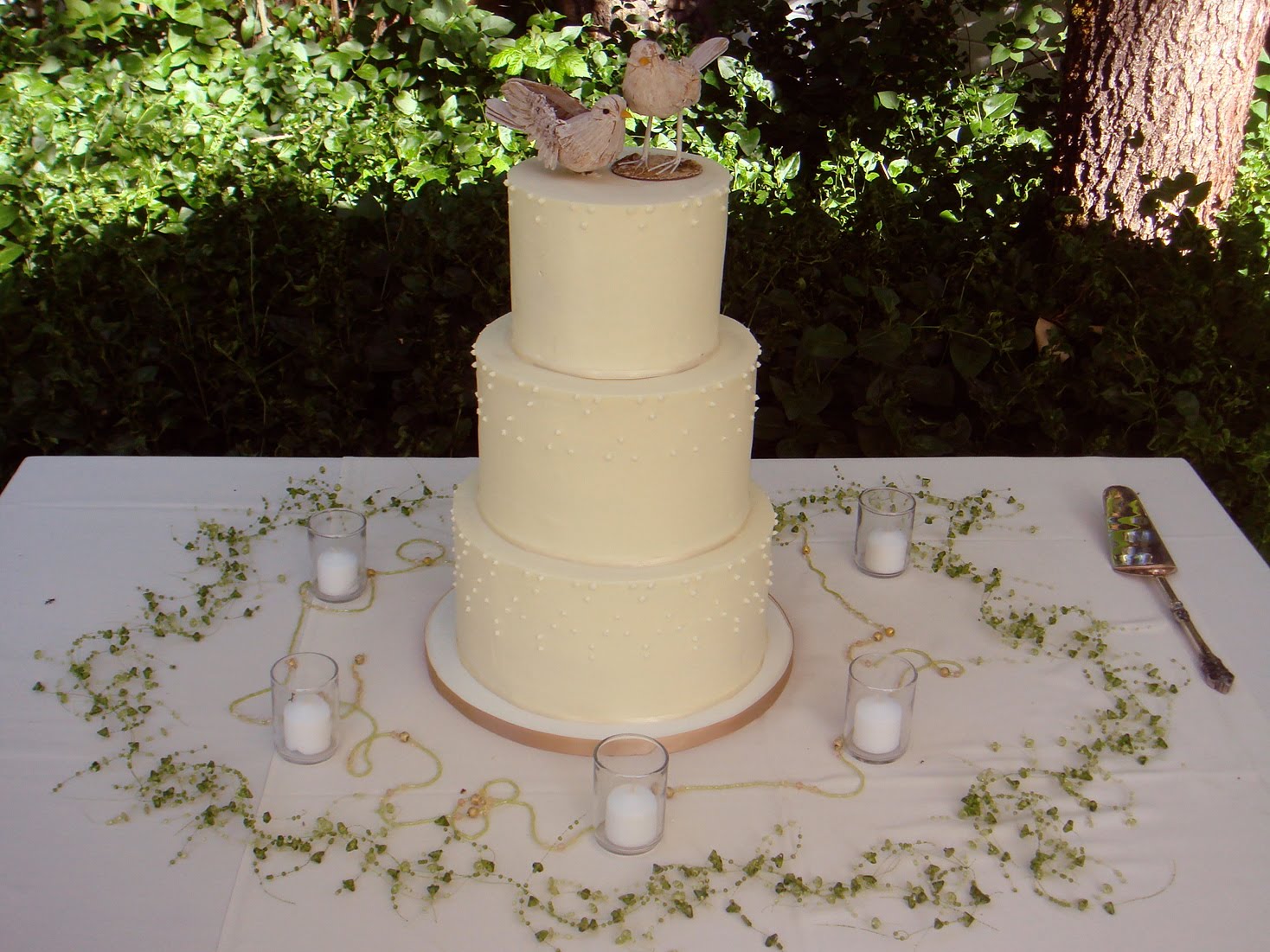 rustic wedding cake