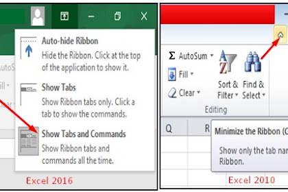 Cara Menampilkan Toolbar di Excel Yang Hilang