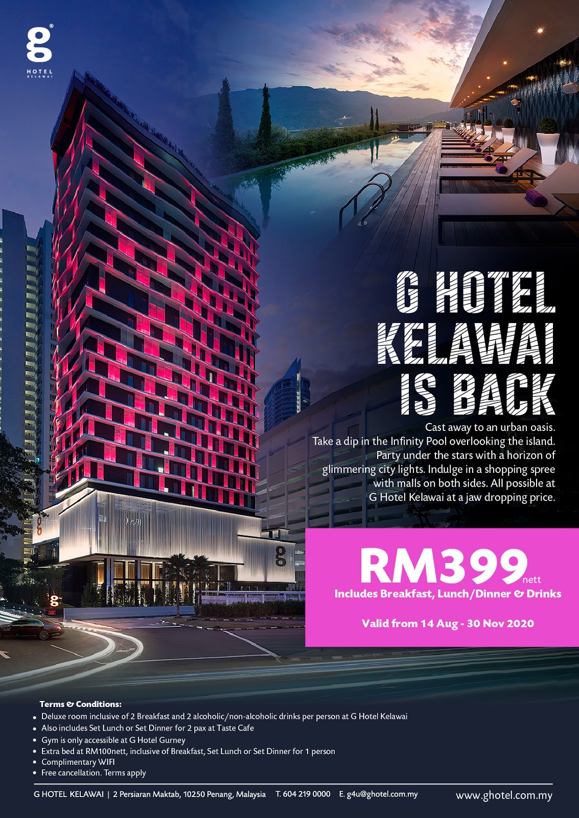 G Hotel Kelawai Welcomes You Back With Attractive Deals