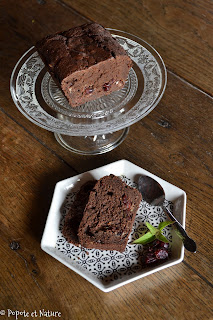 Gâteau au chocolat à la courgette et aux cranberrys @Popote et Nature