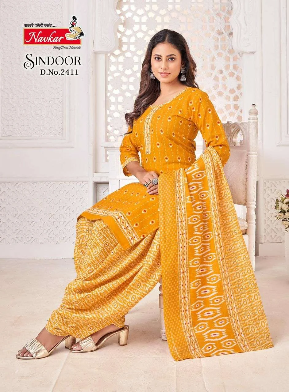 Sindoor Vol 24 Navkar Mix Cotton Readymade Cotton Patiyala Suits