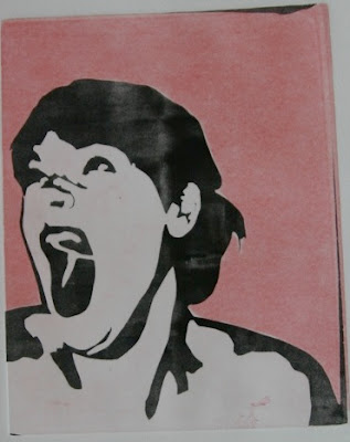 Stencil Portrait Megan