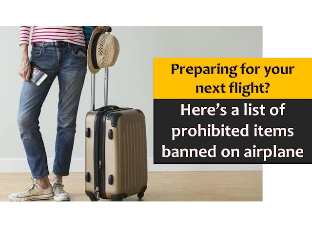 As a passenger, it is important that we know what are allowed and not allowed to bring when traveling via an airplane to avoid problems in our travel.  The Department of Transportation and Communication - Office for Transporation Security (DOTC-OTS) released an updated list of items that are not allowed to bring when traveling via airplane.  Memorandum Circular 2015-02 or the Revised Prohibited Items List, applies to all flights originating within the country and adheres to standards set by the International Civil Aviation Organization.