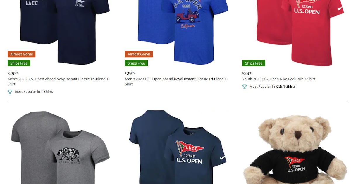 Golf Volunteers US Open Merchandise