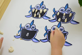 Sharks Themed Unit: Teeth Counting Activity